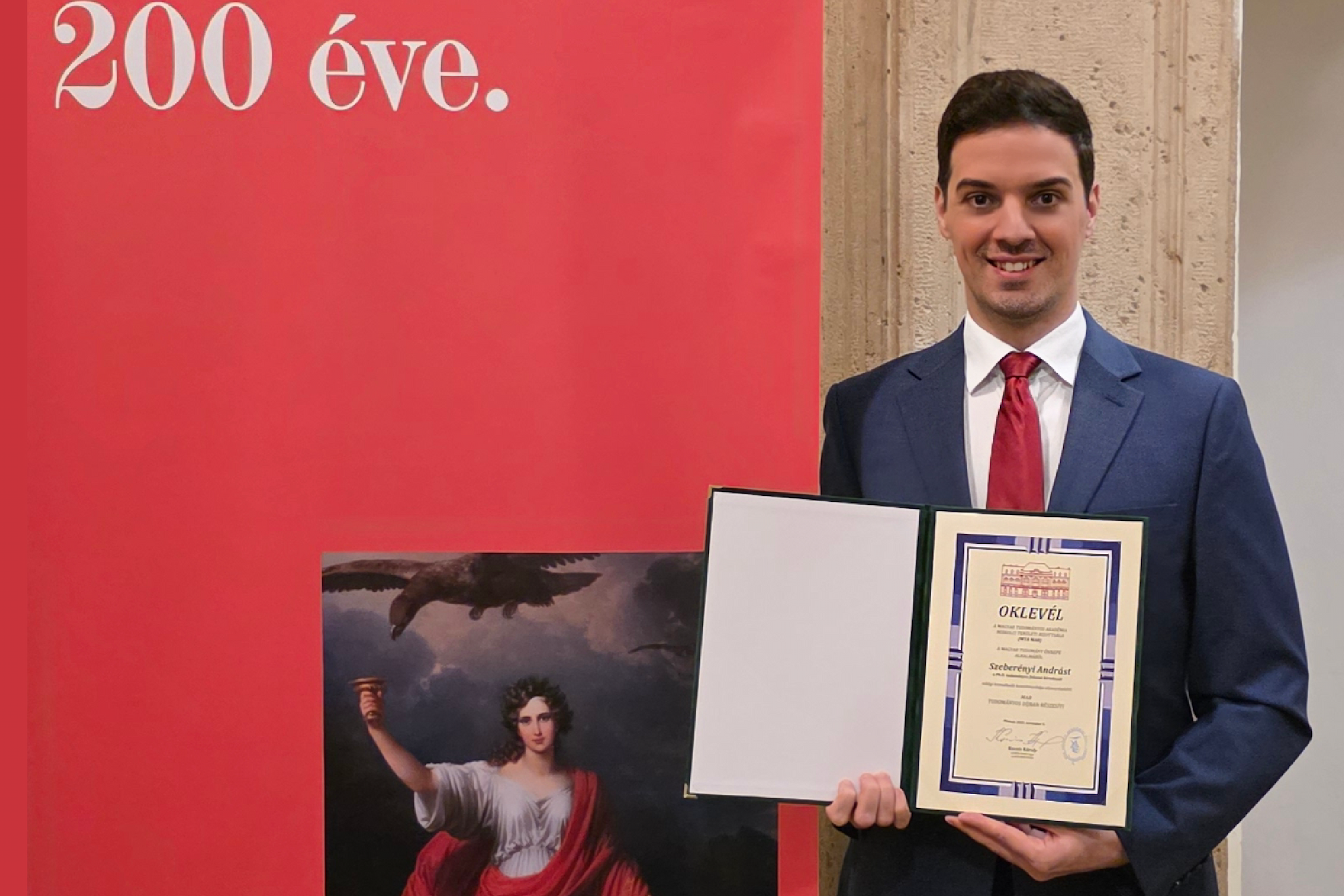 Dr. Szeberényi András, a Budapesti Metropolitan Egyetem főiskolai tanára MTA MAB Tudományos Díjban részesült