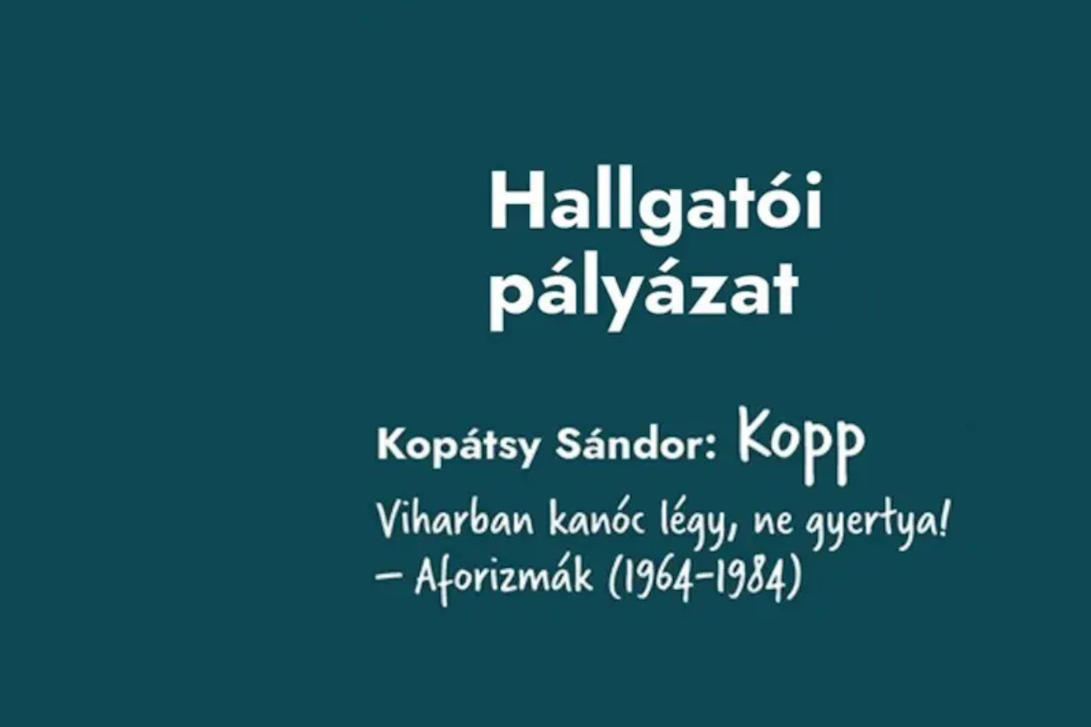 Kopp-Hallgatói pályázat