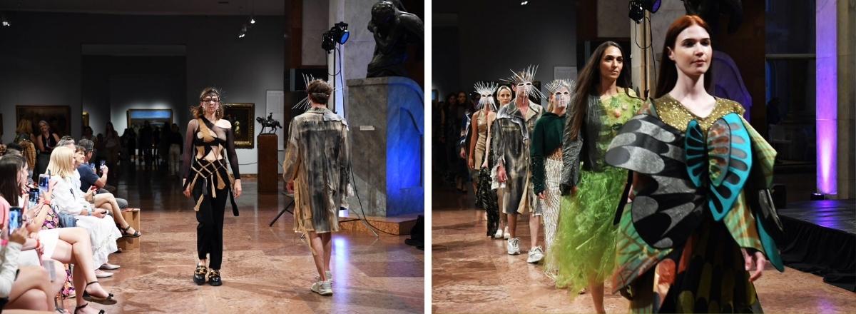 METU divat és textil hallgatók divatbemutatója a 2022-es Múzeumok Éjszakáján  